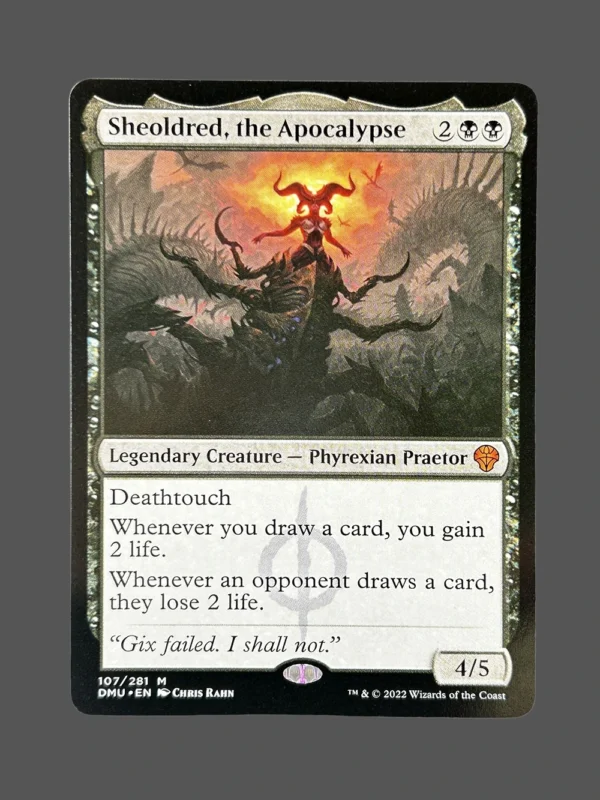 Sheoldred, the Apocalypse Holo MTG Proxy | Dominaria United