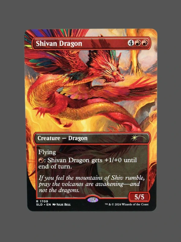 Shivan Dragon Holo MTG Proxy | Streets of New Capenna