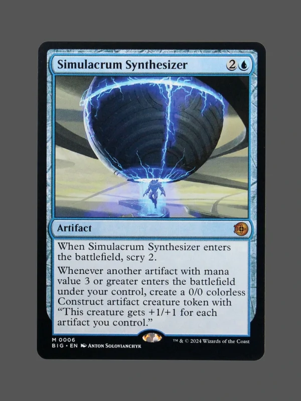 Simulacrum Synthesizer Holo MTG Proxy | Murders at Karlov Manor
