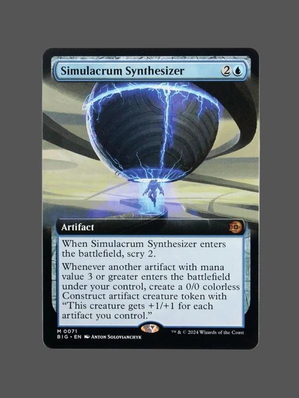 Simulacrum Synthesizer Holo MTG Proxy | Murders at Karlov Manor