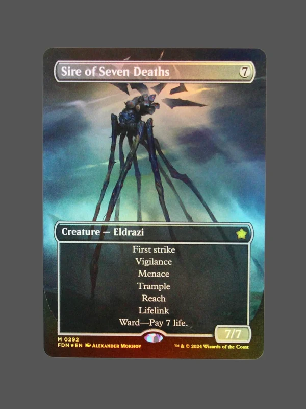 Sire of Seven Deaths Foil MTG Proxy | Foundations