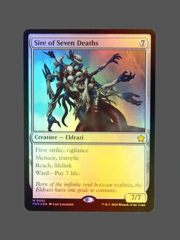 Sire of Seven Deaths Foil MTG Proxy | Foundations