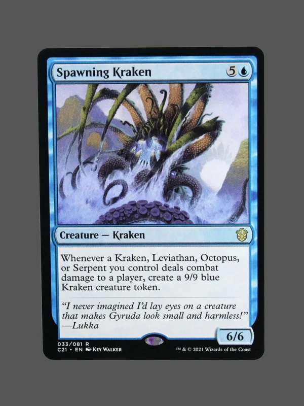 Spawning Kraken Holo MTG Proxy | Core Set 2021