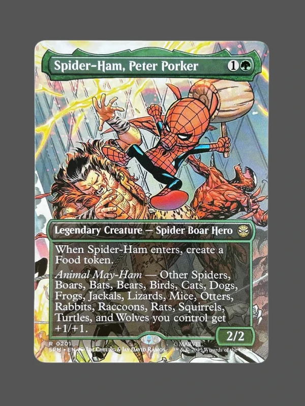 Spider-Ham, Peter Porker Holo MTG Proxy | Secret Lairs