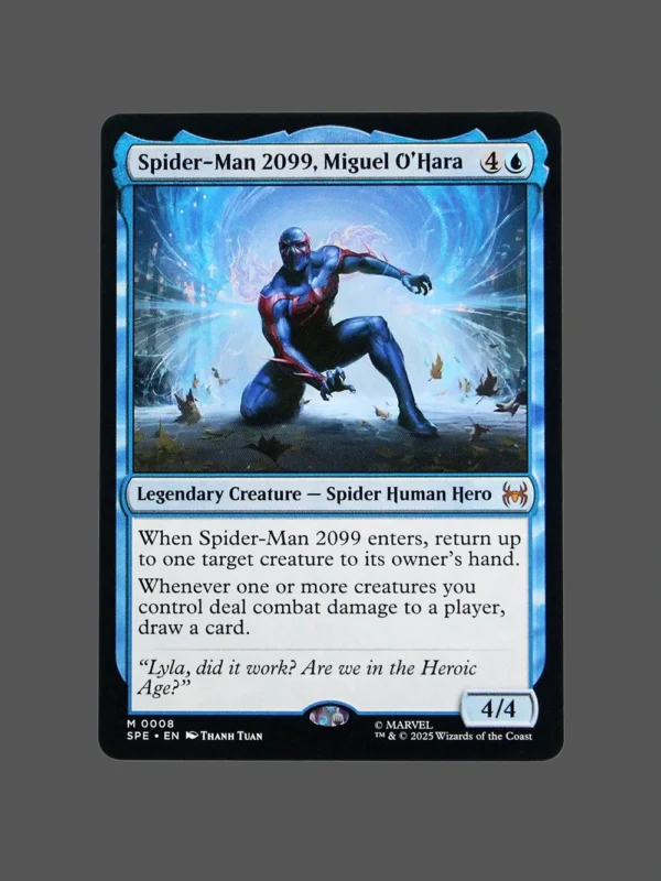 Spider-Man 2099, Miguel O'Hara Holo MTG Proxy | Secret Lair Drop