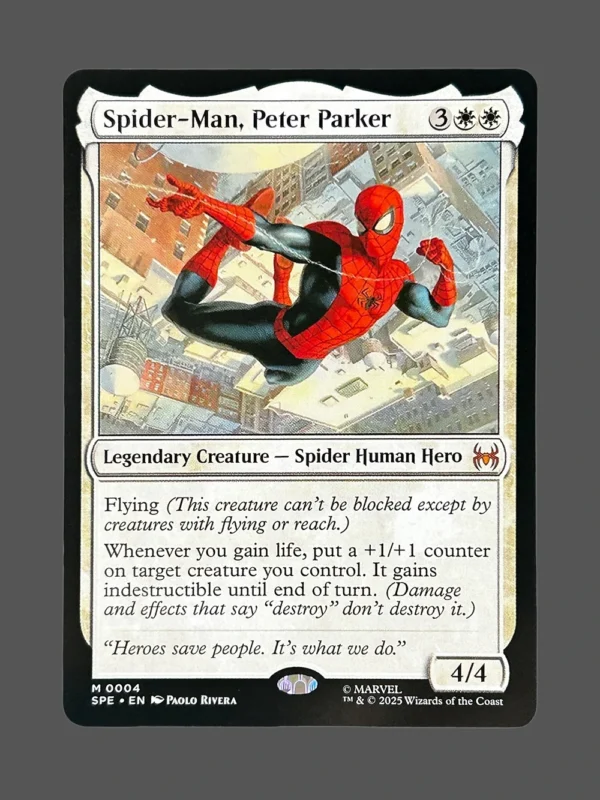 Spider-Man, Peter Parker Holo MTG Proxy | Marvel