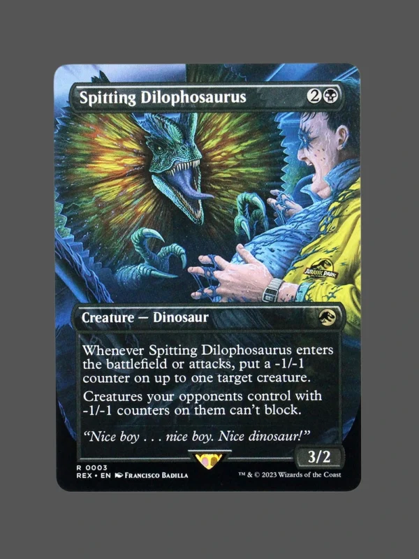 Spitting Dilophosaurus Holo MTG Proxy | REX