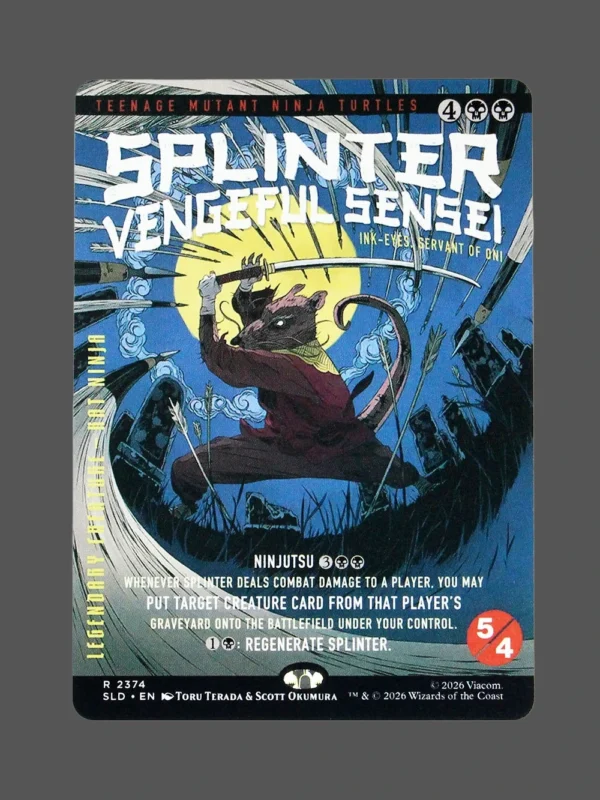 Splinter Vengeful Sensei Holo MTG Proxy | Streets of New Capenna