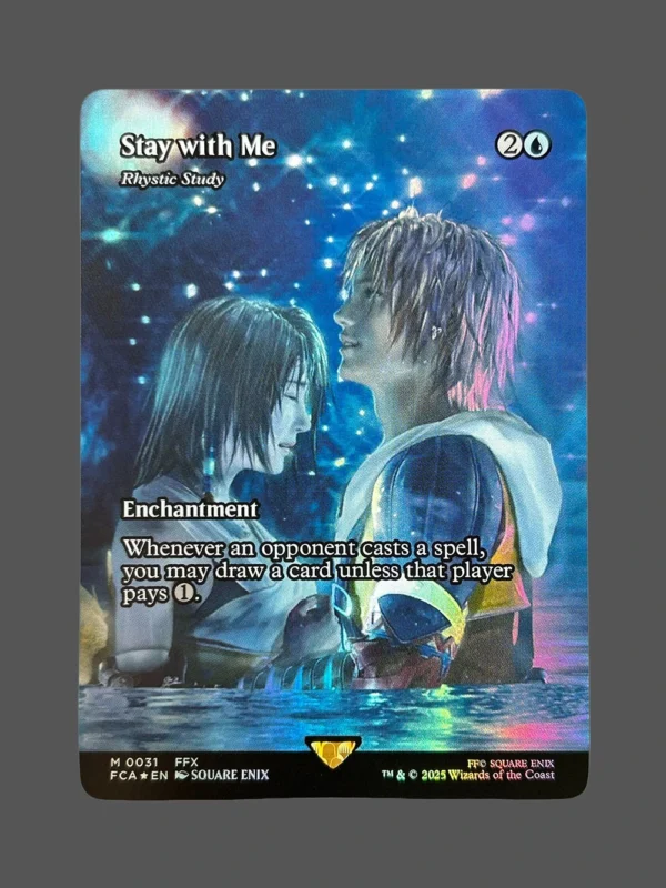 Stay with Me (Rhystic Study) Foil MTG Proxy | Foundations