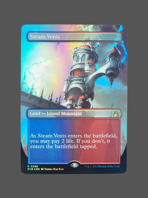 Steam Vents Foil MTG Proxy | Ravnica Remastered