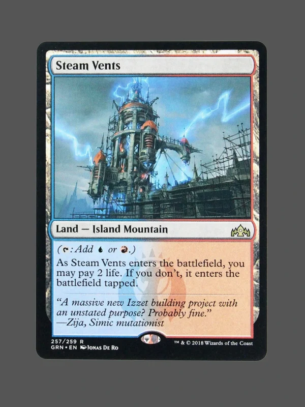 Steam Vents Holo MTG Proxy | Guilds of Ravnica