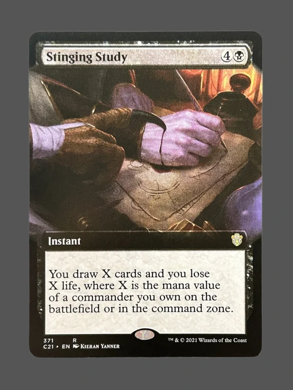 Stinging Study Holo MTG Proxy | Commander 2021