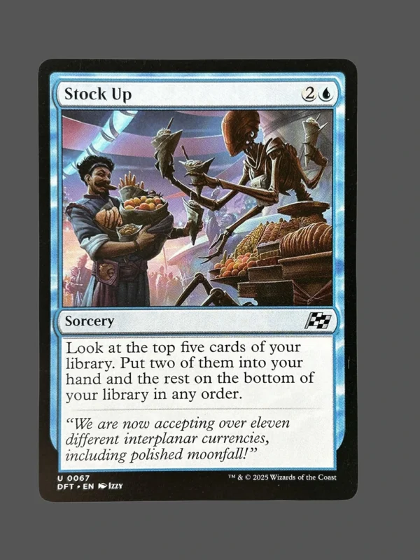 Stock Up Holo MTG Proxy | Duskmourn