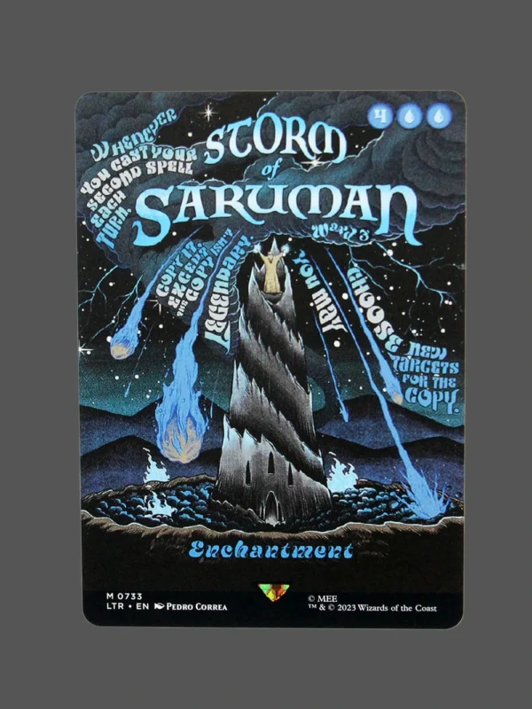 Storm of Saruman Holo MTG Proxy | Lord of the Rings