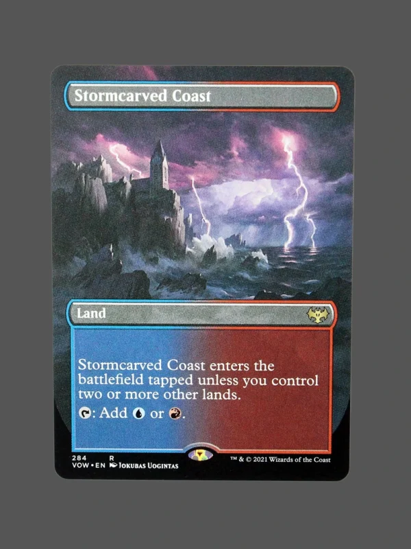 Stormcarved Coast Holo MTG Proxy | Ventures into the Unknown