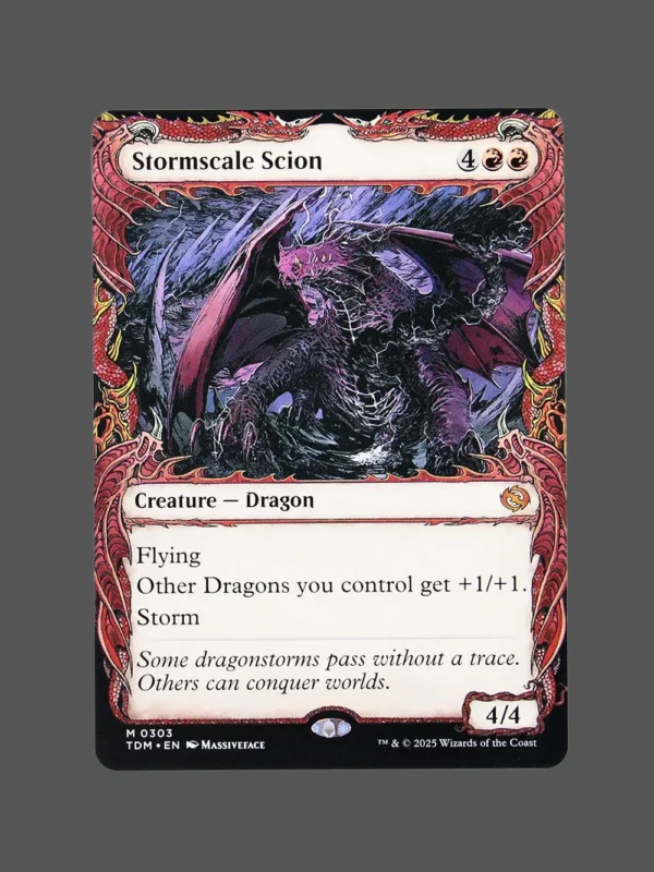 Stormscale Scion Holo MTG Proxy | The Lost Caverns of Ixalan