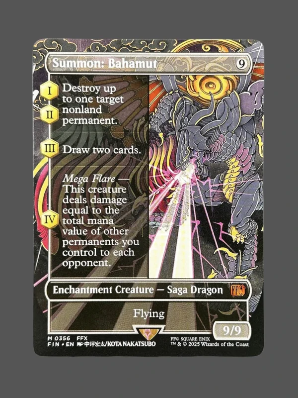 Summon: Bahamut Holo MTG Proxy | Final Fantasy