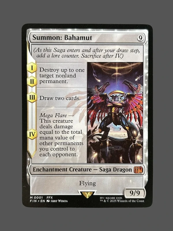 Summon: Bahamut Holo MTG Proxy | Final Fantasy