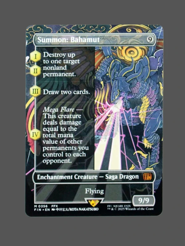 Summon: Bahamut Holo MTG Proxy | Final Fantasy