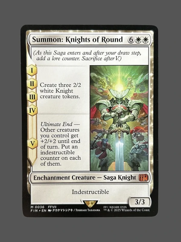 Summon: Knights of Round Holo MTG Proxy | Final Fantasy