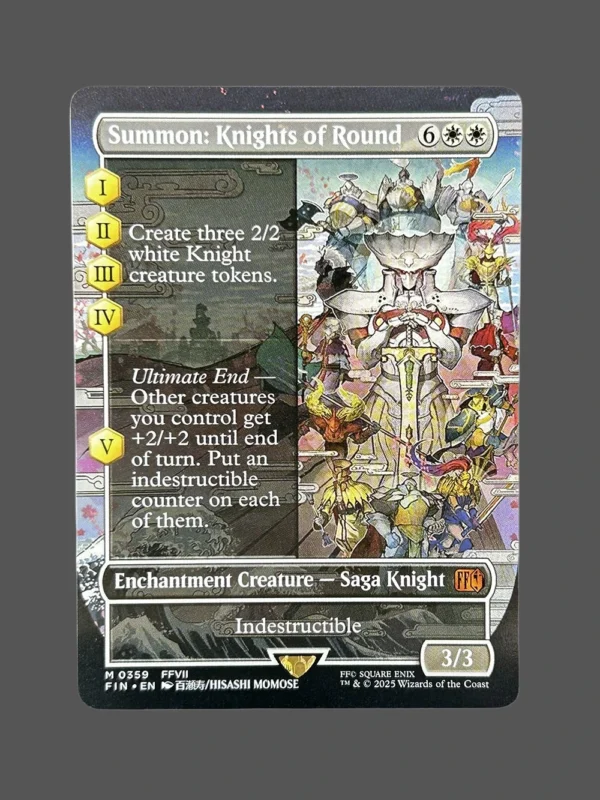 Summon: Knights of Round Holo MTG Proxy | Final Fantasy