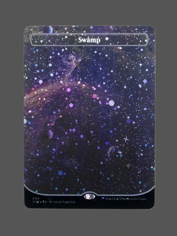 Swamp Galaxy Foil MTG Proxy | Unfinity
