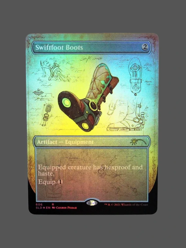Swiftfoot Boots Foil MTG Proxy | Streets of New Capenna