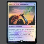 Sword of Feast and Famine Foil MTG Proxy | Grand Prix