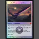 Sword of Feast and Famine Foil MTG Proxy | Magic 2011