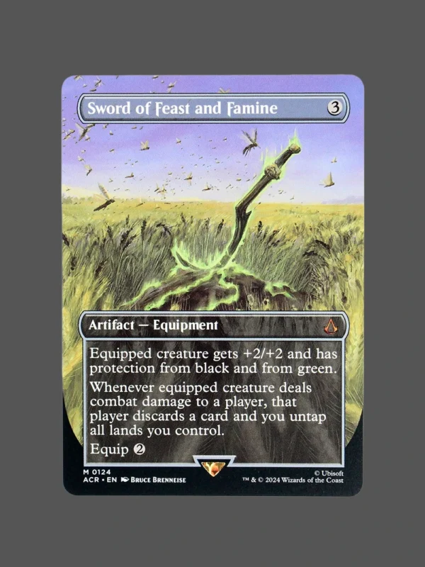 Sword of Feast and Famine Holo MTG Proxy | Adventures in the Forgotten Realms