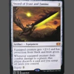 Sword of Feast and Famine Holo MTG Proxy | Core Set 2021
