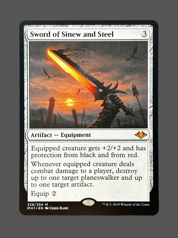 Sword of Sinew and Steel Holo MTG Proxy | Magic 2019