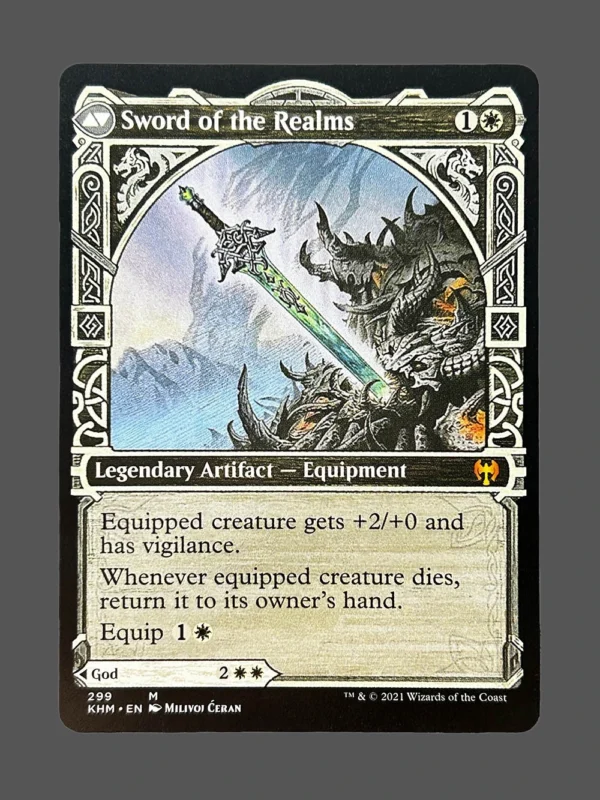 Sword of the Realms Holo MTG Proxy | Kaldheim