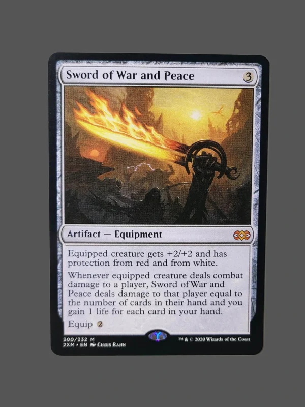 Sword of War and Peace Holo MTG Proxy | Double Masters 2020