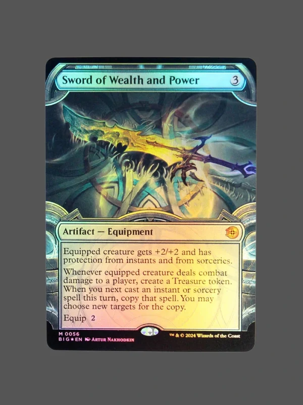 Sword of Wealth and Power Foil MTG Proxy | Modern Horizons 3