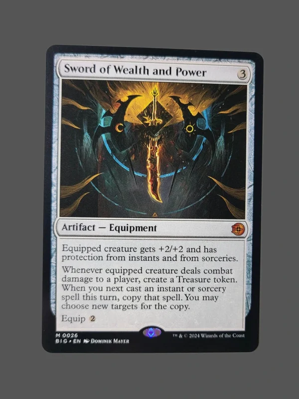 Sword of Wealth and Power Holo MTG Proxy | Magic: The Gathering