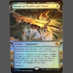 Sword of Wealth and Power Raised Foil MTG Proxy | Big
