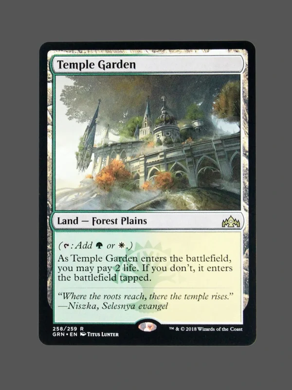 Temple Garden Holo MTG Proxy | Guilds of Ravnica