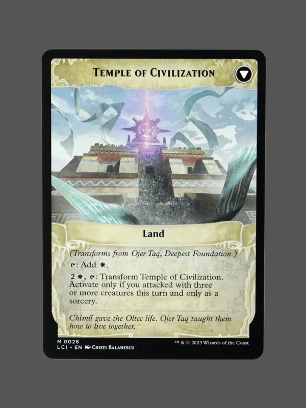 Temple of Civilization Holo MTG Proxy | Lost Caverns of Ixalan