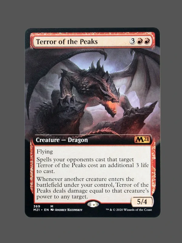 Terror of the Peaks Holo MTG Proxy | Core Set 2021