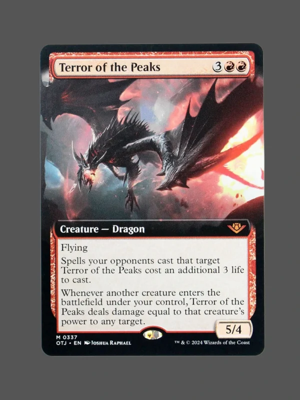 Terror of the Peaks Holo MTG Proxy | Outlaws of Thunder Junction