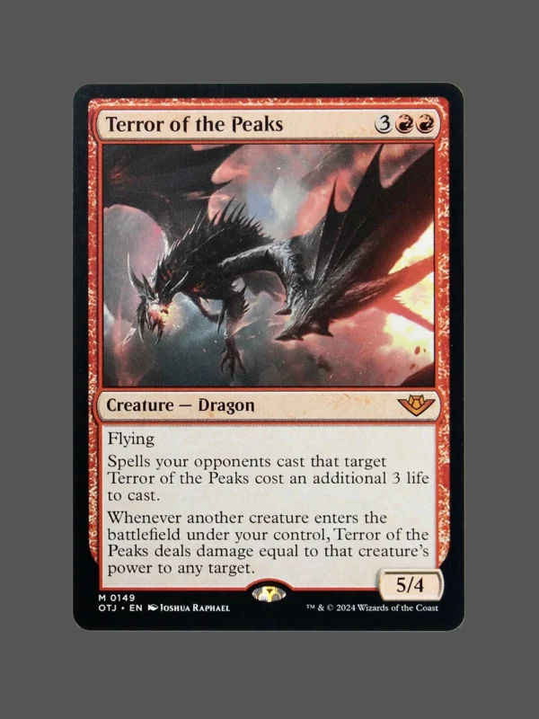 Terror of the Peaks Holo MTG Proxy | Outlaws of Thunder Junction