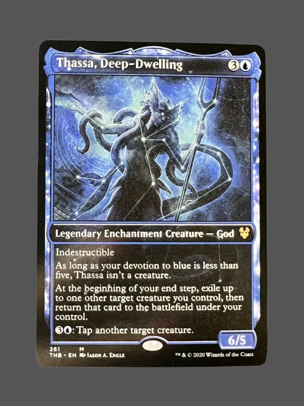 Thassa, Deep-Dwelling Holo MTG Proxy | Theros Beyond Death