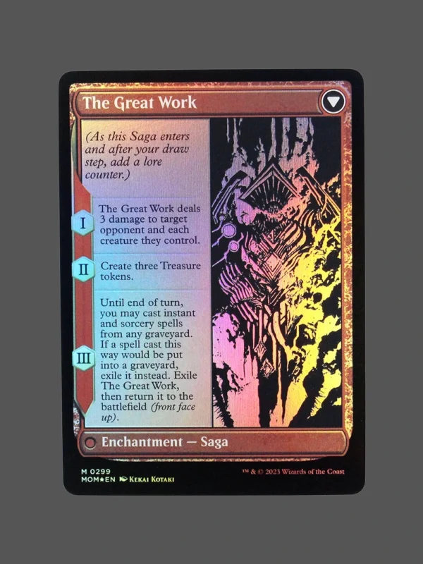 The Great Work Foil MTG Proxy | March of the Machine
