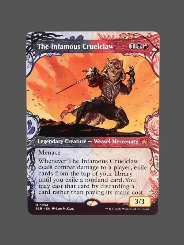 The Infamous Cruelclaw Holo MTG Proxy | Bloomburrow
