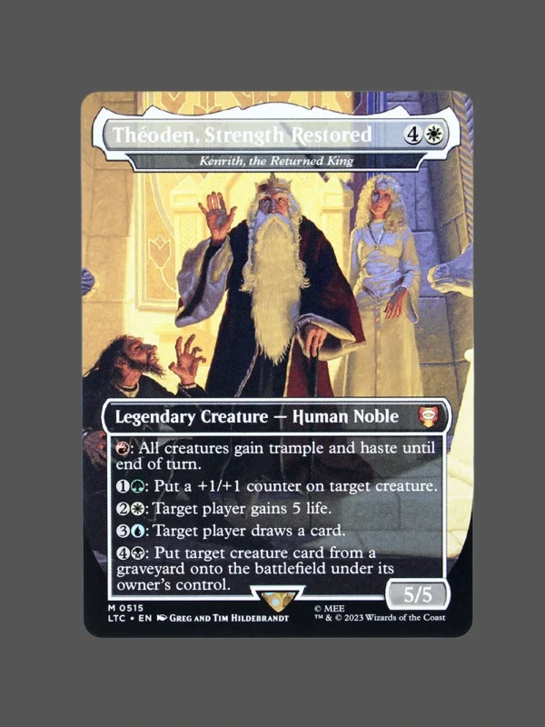 Théoden, Strength Restored Holo MTG Proxy | Lord of the Rings