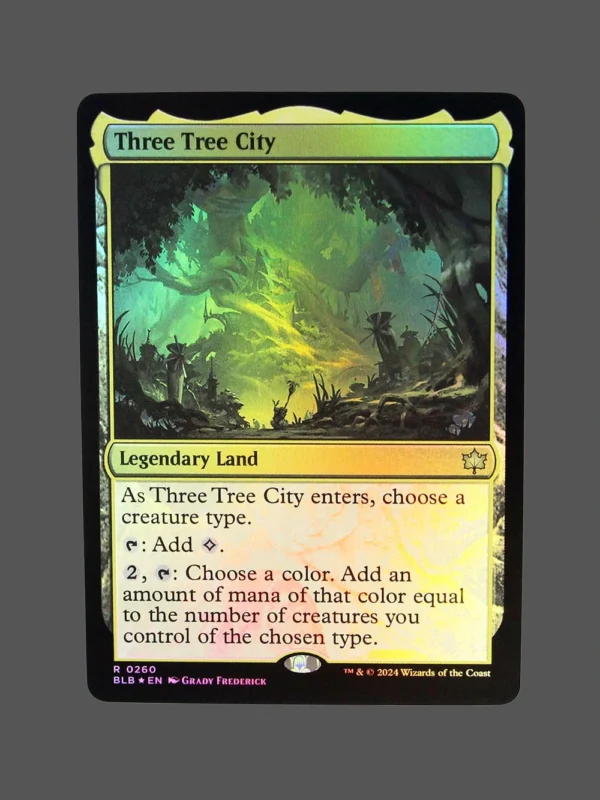 Three Tree City Foil MTG Proxy | Bloomburrow