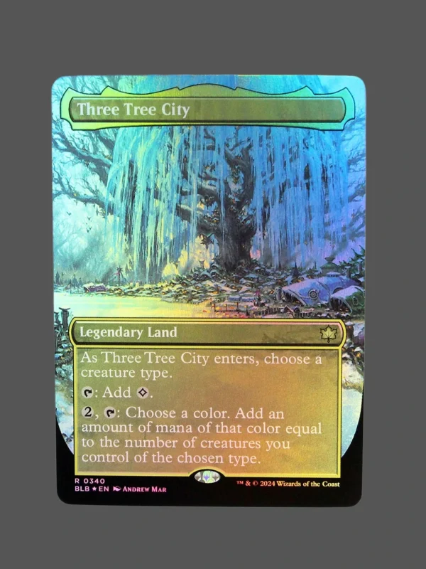 Three Tree City Foil MTG Proxy | Bloomburrow