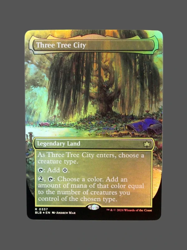 Three Tree City Foil MTG Proxy | Bloomburrow