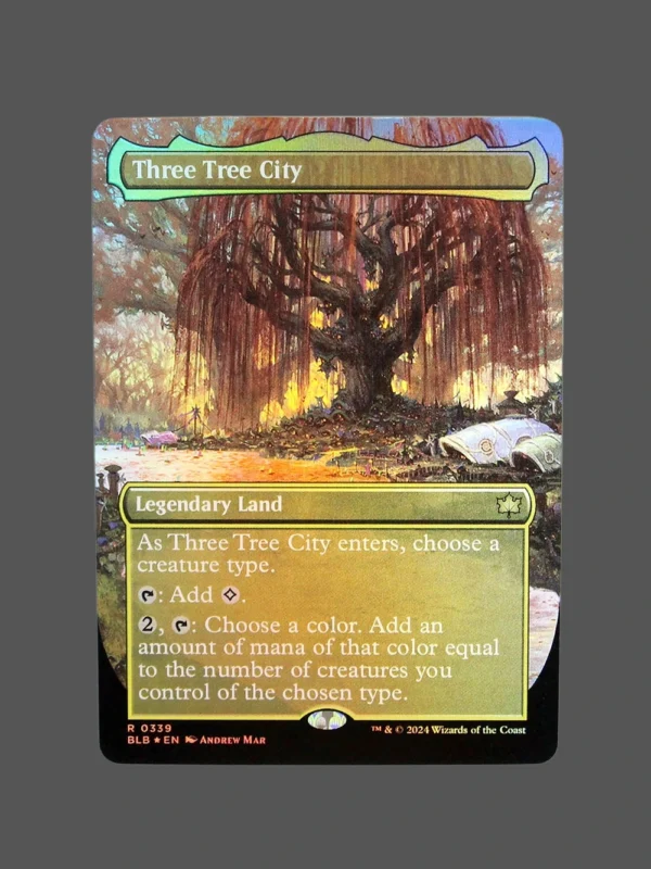 Three Tree City Foil MTG Proxy | Bloomburrow